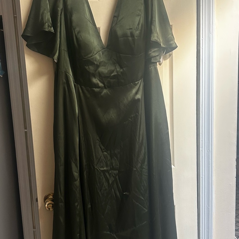 Galina Signature olive green Evening Dress